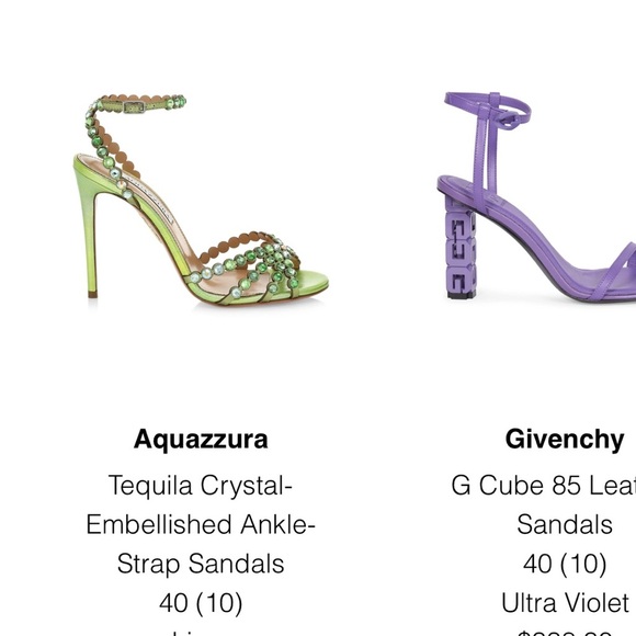 BNIB Aquazzura tequila sandal 105mm-size 40- LIME - Picture 13 of 13